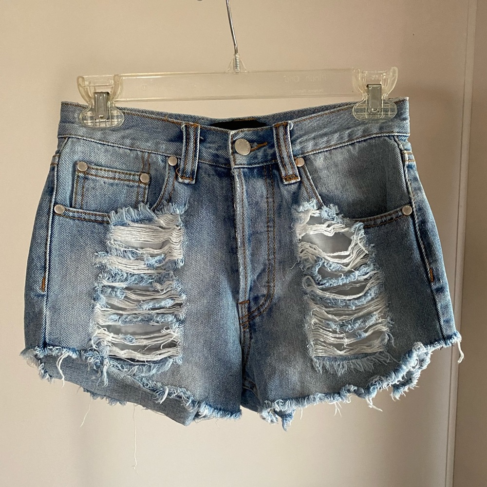 MinkPink denim shorts XS